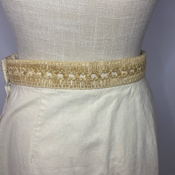 Bill Atkinson Glen of Michigan Vintage Cream Midi Skirt - Picture 4 of 5